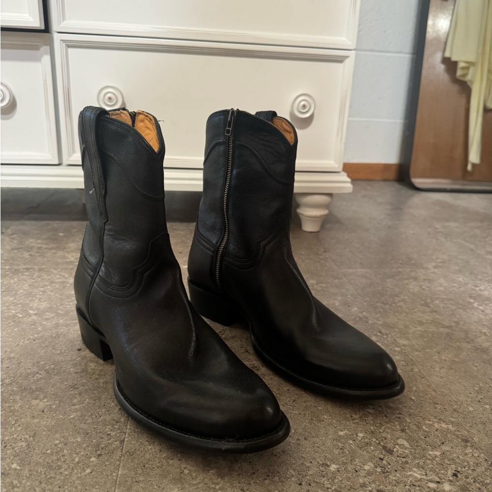 Tecovas Black Men’s Zip-up Boots